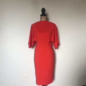 EUC ASOS WHITE red dress